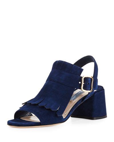 prada kiltie shoes|Prada Kiltie Suede 55mm Sandal .